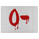 Blutgruppe O- Negative #Horror Hospital Schneidebrett (Vorderseite)