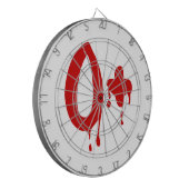 Blutgruppe O+ Positiv #Horror Hospital Dartscheibe (Vorderseite Links)