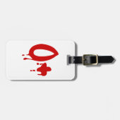 Blutgruppe O+ Positiv #Horror Hospital Gepäckanhänger (Vorderseite horizontal)