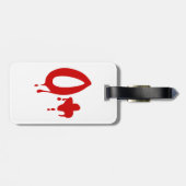 Blutgruppe O+ Positiv #Horror Hospital Gepäckanhänger (Rückseite horizontal)