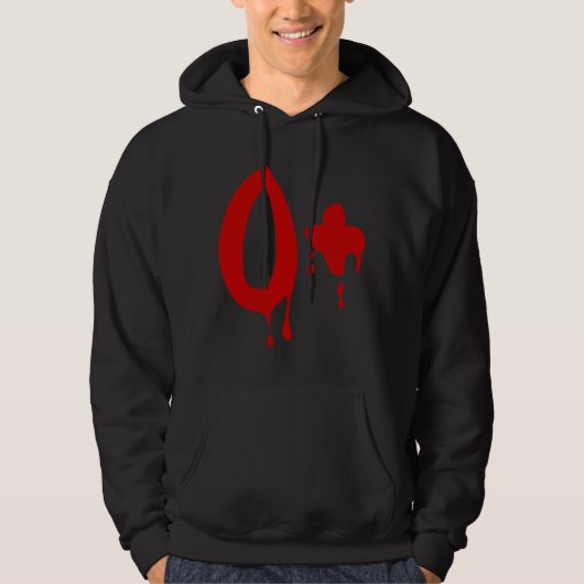 Blutgruppe O+ Positiv #Horror Hospital Hoodie (Vorderseite)