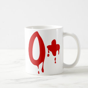 Blutgruppe O+ Positiv #Horror Hospital Kaffeetasse