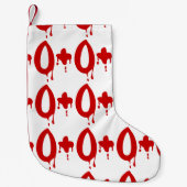 Blutgruppe O+ Positiv #Horror Hospital Kleiner Weihnachtsstrumpf (Vorderseite)