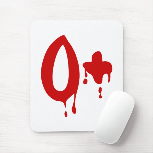 Blutgruppe O+ Positiv #Horror Hospital Mousepad (Mit Mouse)