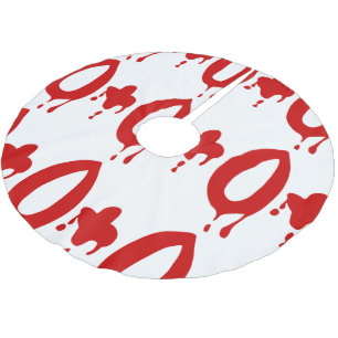 Blutgruppe O+ Positiv #Horror Hospital Polyester Weihnachtsbaumdecke