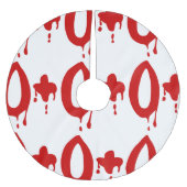 Blutgruppe O+ Positiv #Horror Hospital Polyester Weihnachtsbaumdecke (Vorderseite)