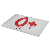 Blutgruppe O+ Positiv #Horror Hospital Schneidebrett (Ecke)