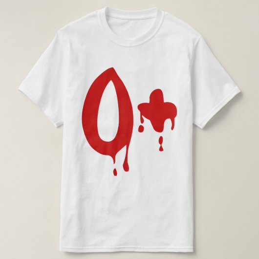 Blutgruppe O+ Positives #Horror Krankenhaus T-Shirt (Design vorne)