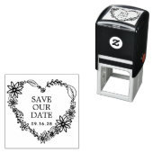 Blutherz Wreath Save the Date Permastempel (Beispiel)