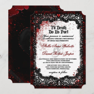 Bluthochdruck Halloween Hochzeitseinladung Einladung