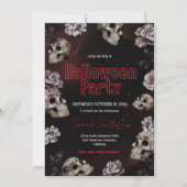 Bluthochdruck Halloween-Party Einladung (Vorderseite)