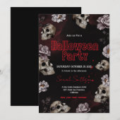 Bluthochdruck Halloween-Party Einladung (Vorne/Hinten)