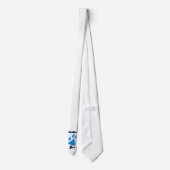 Bluthochdruck Vater Blue Pawprint Krawatte (Rückseite)