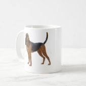Bluthund (A) - stehend Kaffeetasse (Vorderseite Links)