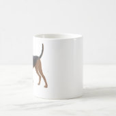 Bluthund (A) - stehend Kaffeetasse (Mittel)