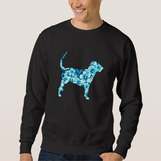Bluthund Aloha Hawaiian Dog 1 Sweatshirt (Vorderseite)