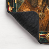 Bluthund, Art Deco Hund Mousepad (Ecke)