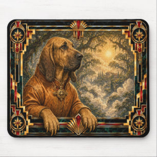 Bluthund, Art Deco Hund Mousepad