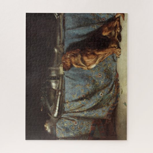Bluthund aus dem 19. Jahrhundert Puzzle (Vertikal)