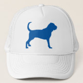 Bluthund (dunkleres Blau) Truckerkappe (Vorderseite)