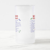 BLUTHUND Eigentums-Gesetze 2 Mattglas Bierglas (Mittel)