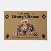 Bluthund Fußmatte (Vorderseite)