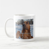 Bluthund-Gesicht Kaffeetasse (Links)