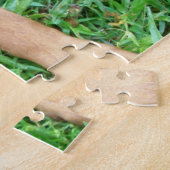 Bluthund - Jagdhund im Gras Puzzle (Seite)