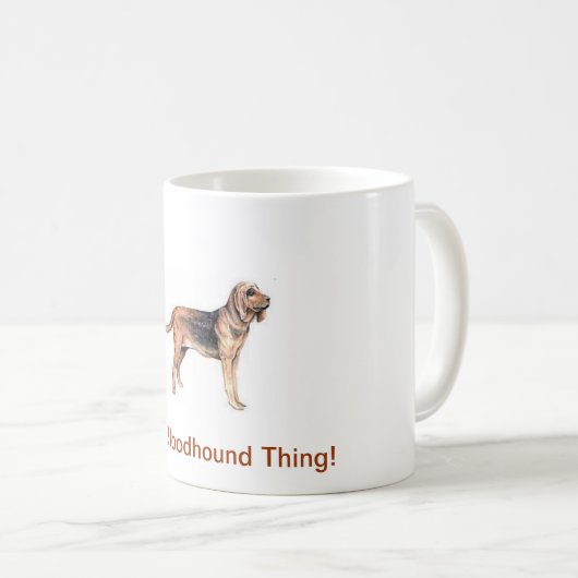 Bluthund Kaffeetasse (VorderseiteRechts)