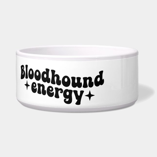 Bluthund Keramik-Hundefutter Napf (Links)