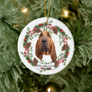 Bluthund Keramik Ornament
