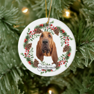 Bluthund Keramik Ornament