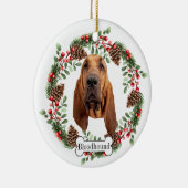 Bluthund Keramik Ornament (Rechts)