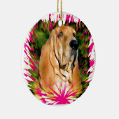 Bluthund Keramikornament (Rechts)