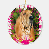 Bluthund Keramikornament (Links)