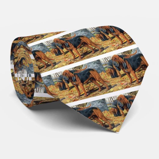 Bluthund-Krawatte Krawatte (Gerollt)