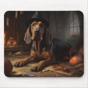 Bluthund-Kürbisse Halloween Gruselig Mousepad