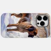 Bluthund Lass-es-Schnee-Weihnachten Case-Mate iPhone Hülle (Rückseite (Horizontal))