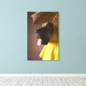 Bluthund. Leinwanddruck (Insitu (Holzboden))