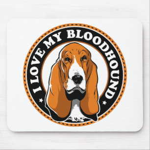 Bluthund Liebhaber Welpen Mama Hund Papa Hunde Ret Mousepad