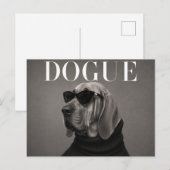 Bluthund Luxus Canine Couture Postkarte (Vorne/Hinten)