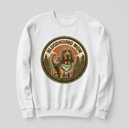 Bluthund-Mama-Crewneck Hound Dog Mama-Geschenk für Sweatshirt