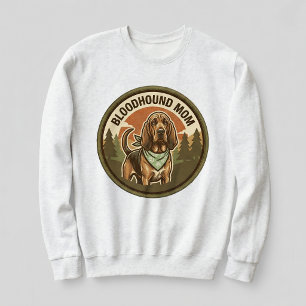 Bluthund-Mama-Crewneck Hound Dog Mama-Geschenk für Sweatshirt