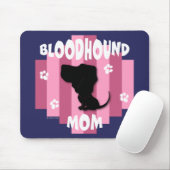 Bluthund-Mama Mousepad (Mit Mouse)