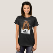 Bluthund-Mugshot-Schuldiger Hund T-Shirt (Vorne ganz)