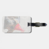 Bluthund nach dem Party Gepäckanhänger (Rückseite horizontal)