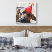 Bluthund nach dem Party Leinwanddruck (Insitu (Schlafzimmer))