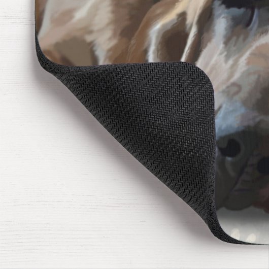 Bluthund nach dem Party Mousepad (Ecke)