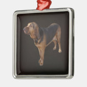 Bluthund Ornament Aus Metall (Links)