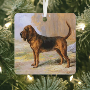 Bluthund Ornament Aus Metall